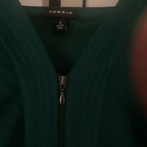 Zip front torrid tank top